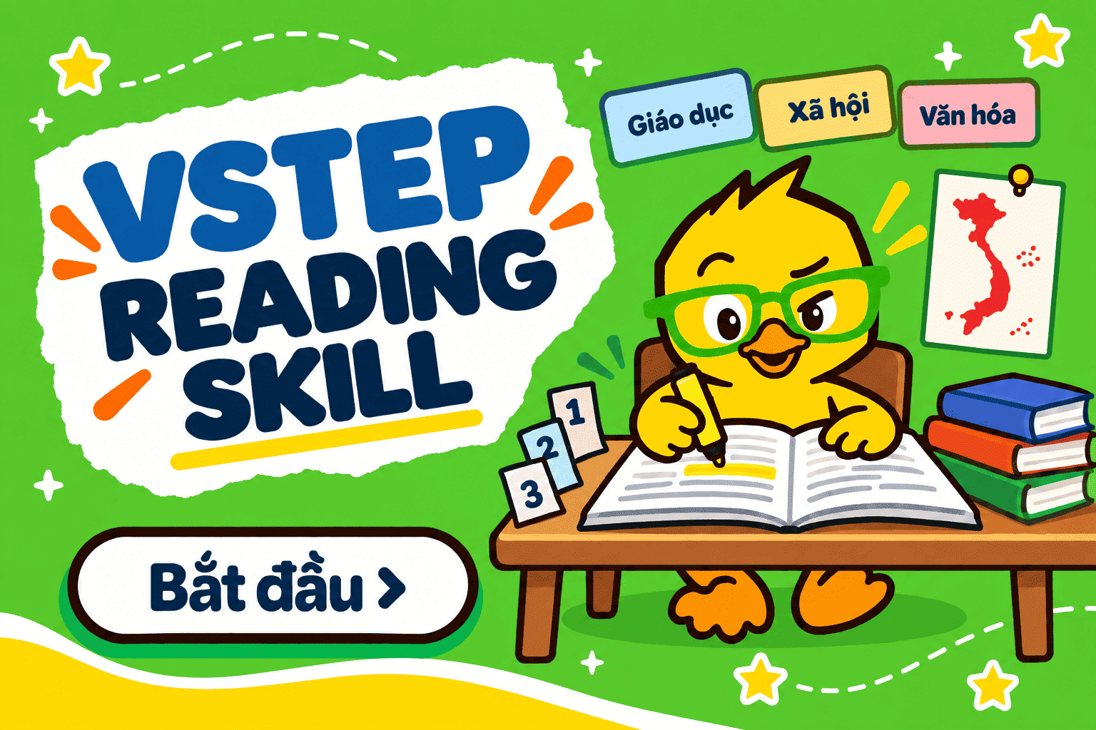 VSTEP Reading trên dukzi.com — bốn bài đọc chuyên sâu kèm giải thích chi tiết